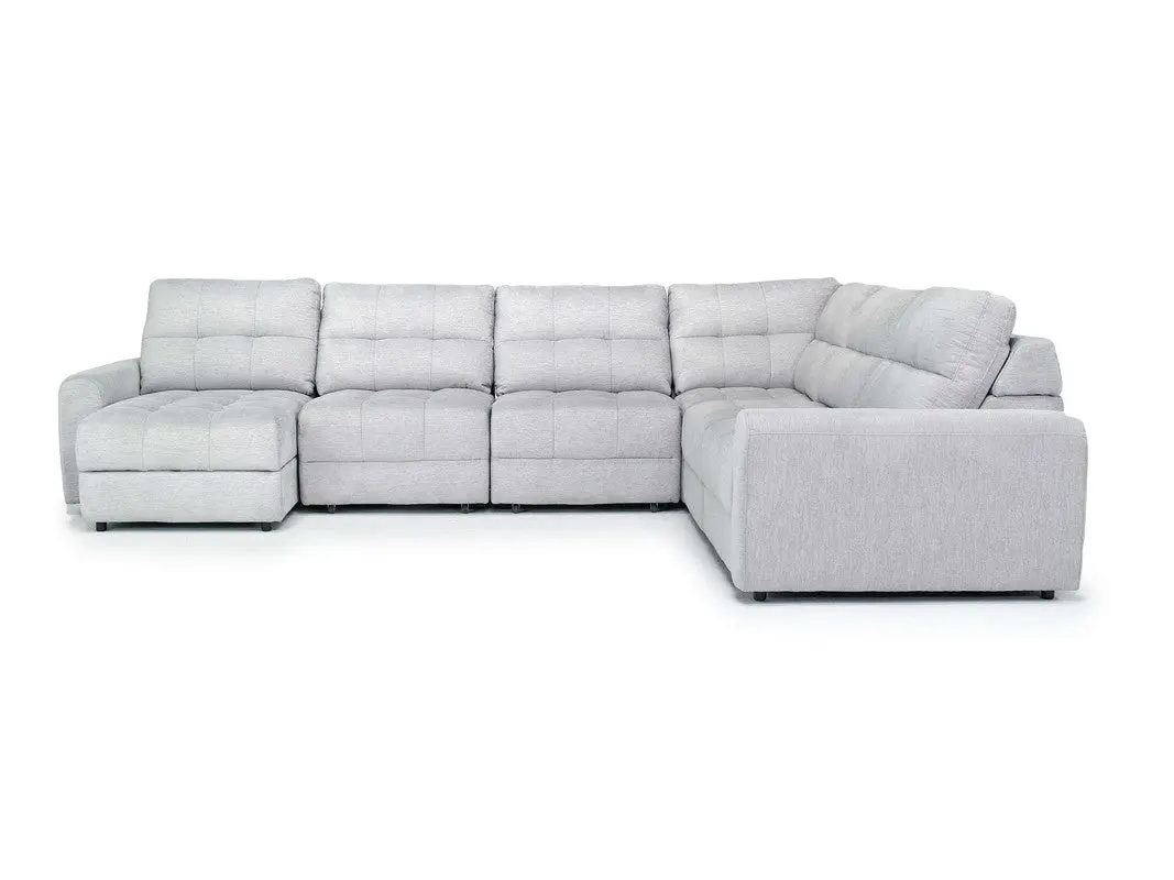 Bryce 6 Piece Power Sliding Sectional With Chaise & Armless Slider - Image 4