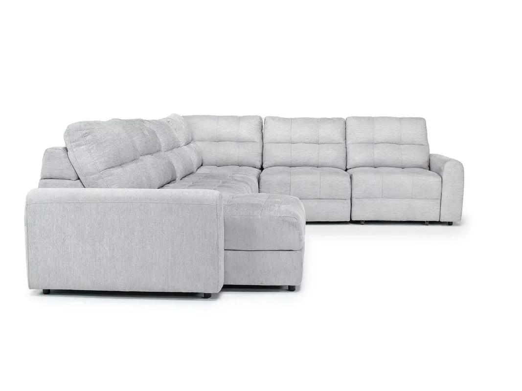 Bryce 6 Piece Power Sliding Sectional With Chaise & Armless Slider - Image 5
