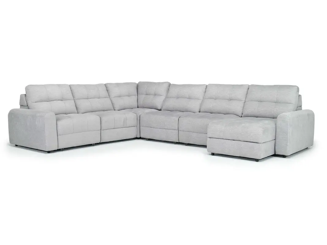 Bryce 6 Piece Power Sliding Sectional With Chaise & Armless Slider - Image 9