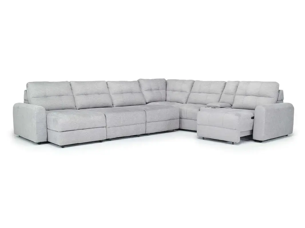 Bryce 7 Piece Power Sliding Sectional With Chaise & Armless Slider - Image 2