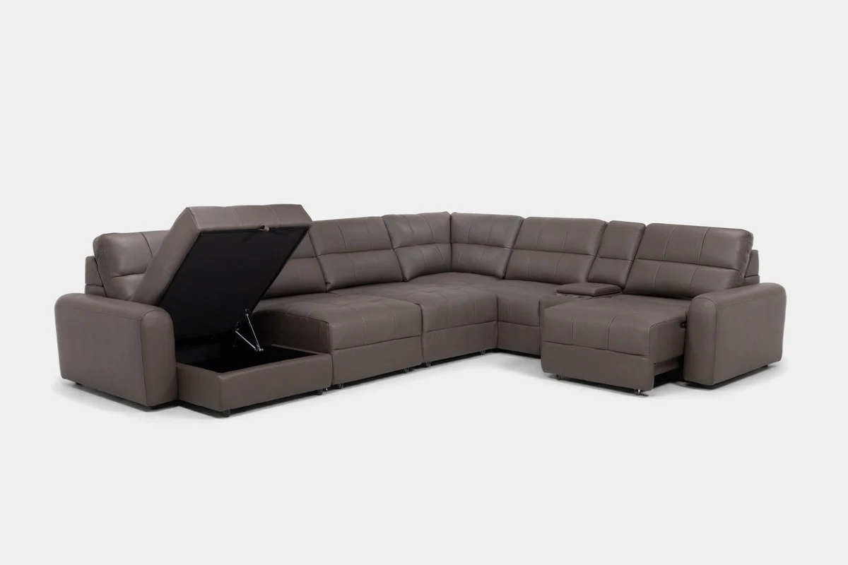 Bryce 7 Piece Power Sliding Sectional With Chaise & Armless Slider - Image 20