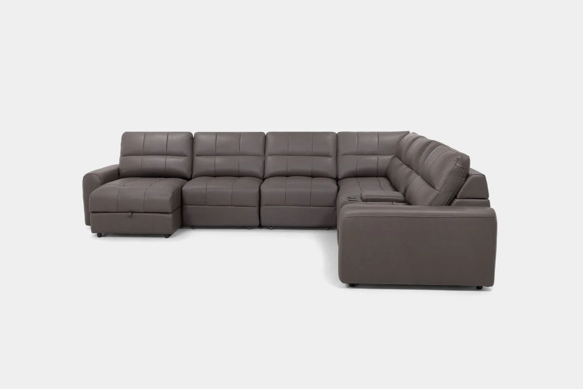 Bryce 7 Piece Power Sliding Sectional With Chaise & Armless Slider - Image 21