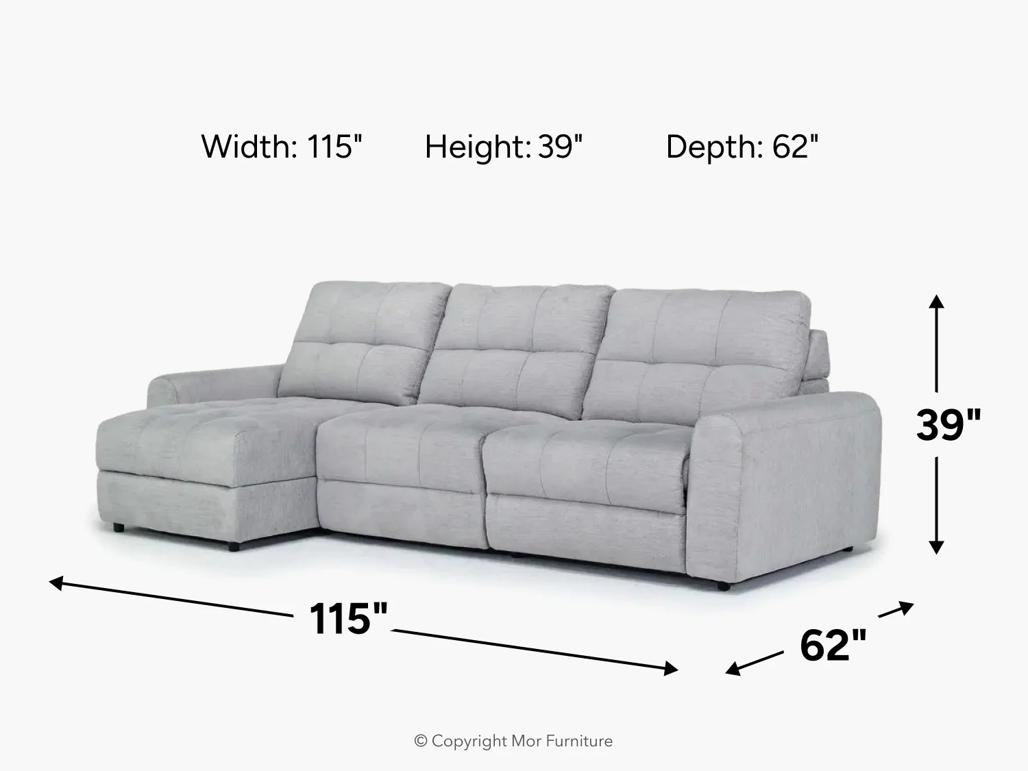 Bryce Power Sofa Chaise - Image 9