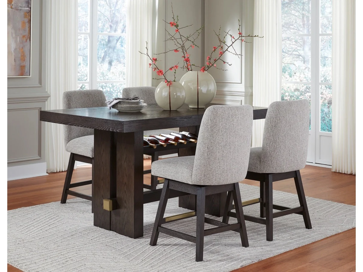 Burkhaus Counter Height Dining Table & 4 Stools