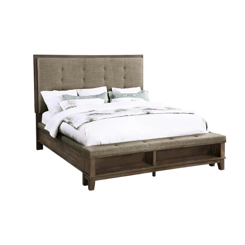 Cagney Upholstered Panel Bed & Dresser & Mirror & Nightstand - Image 3