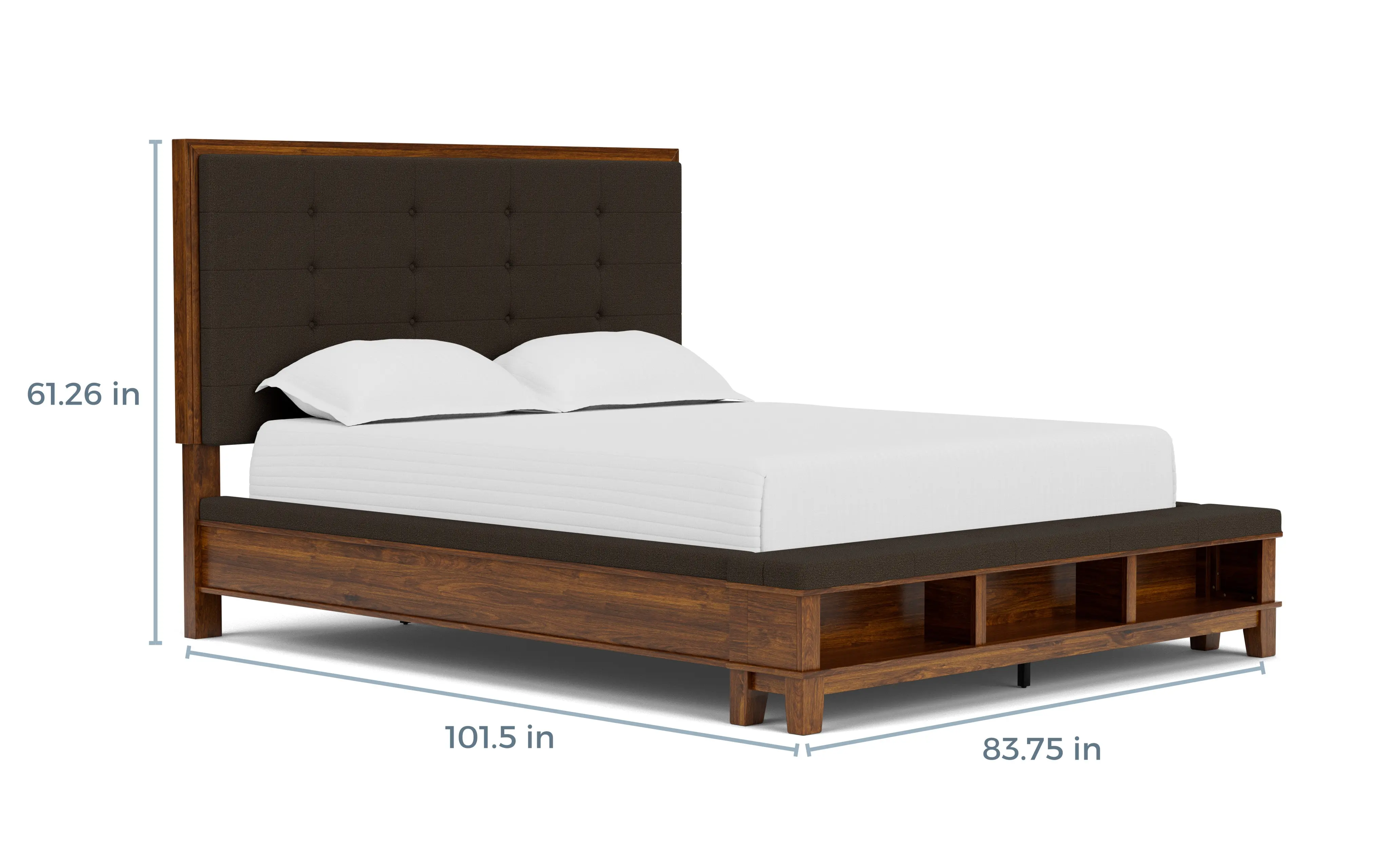 Cagney Upholstered Panel Bed & Dresser & Mirror & Nightstand - Image 41