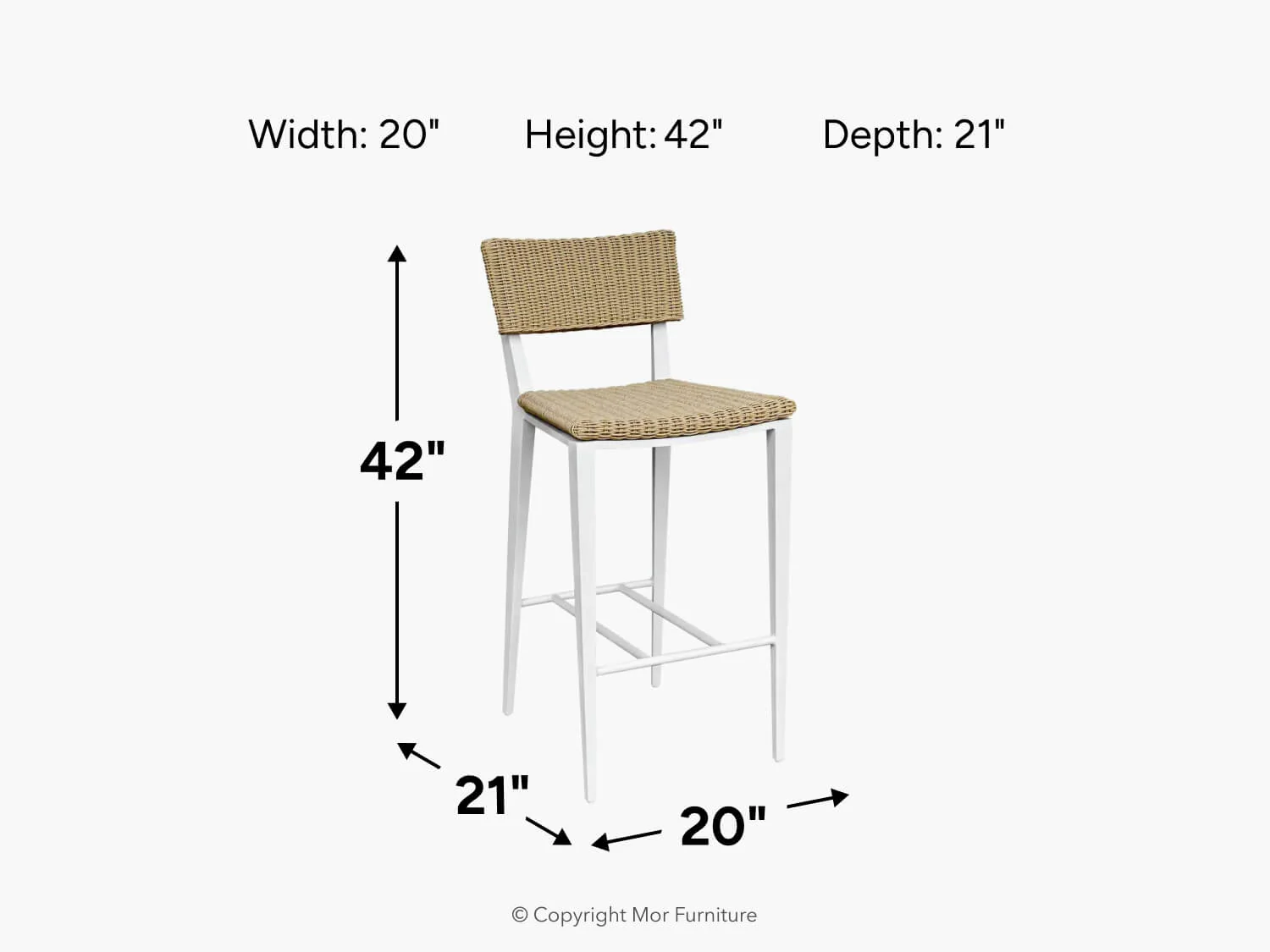 Calbas Outdoor Barstool - Image 10
