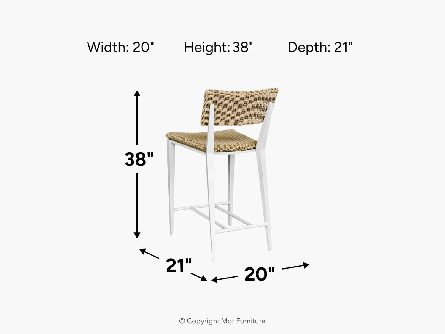 Calbas Outdoor Counter Height Stool - Image 16