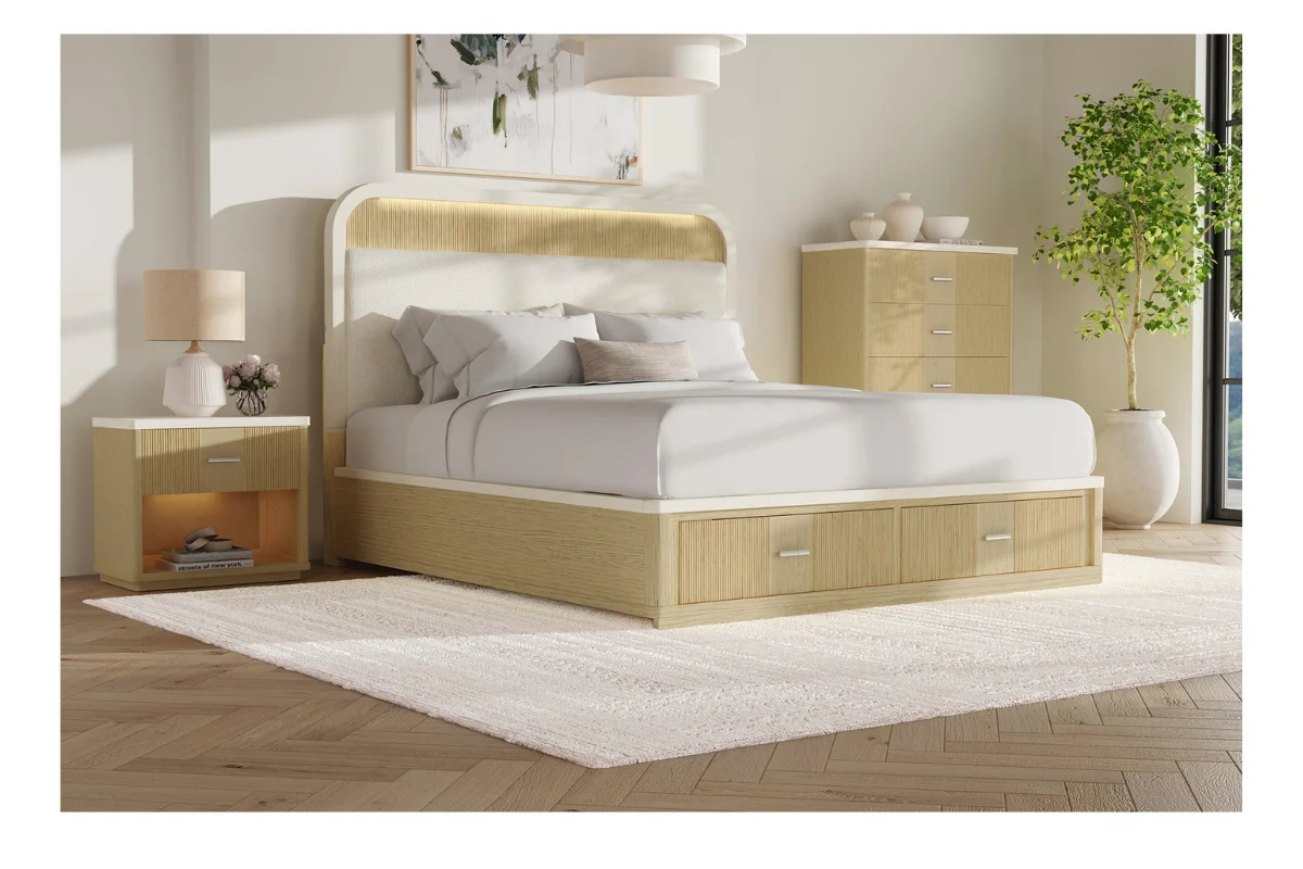 Cambrie Upholstered Panel Bed - Image 12