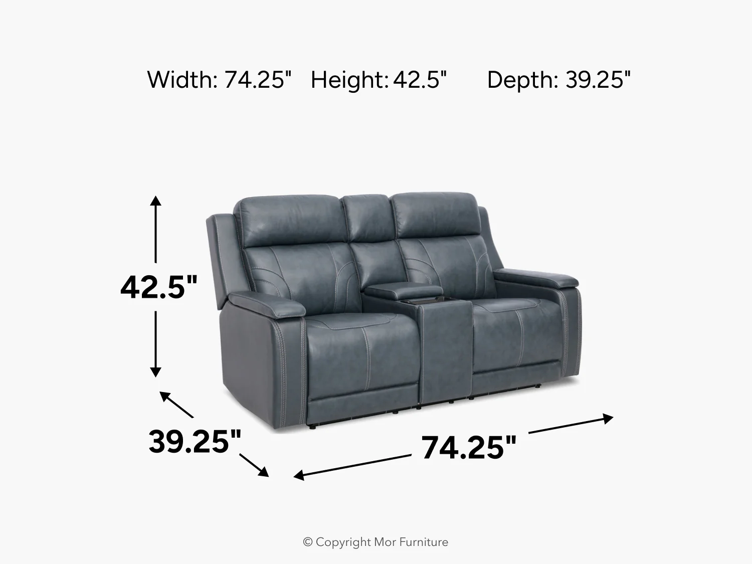 Caney 2 Power Theater Console Loveseat - Image 12
