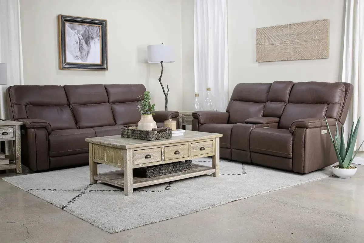 Cannes 3 Power Theater Sofa & Console Loveseat