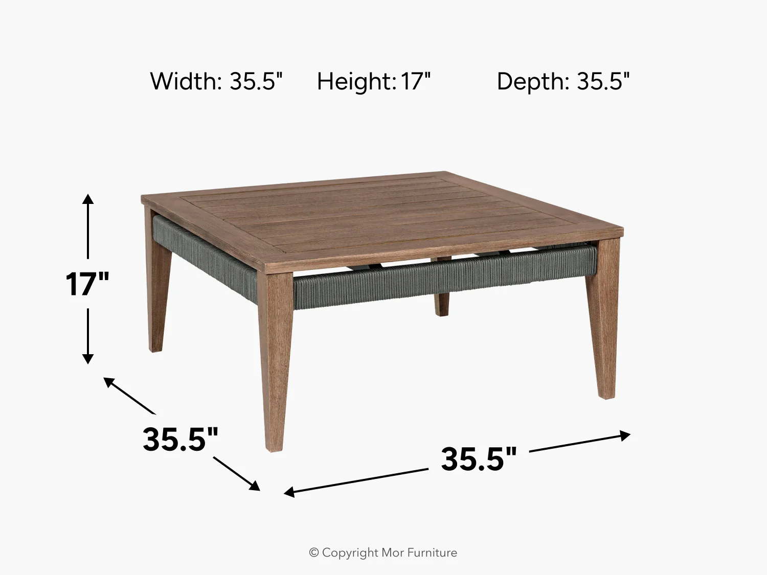 Capri Outdoor Coffee Table - Image 8