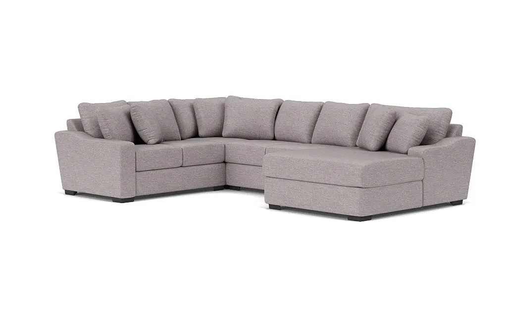 Casper Crypton Performance Tux Loveseat Chaise Sectional Custom - Image 4