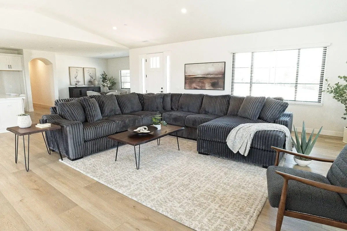 Casper Extra Large Tux Loveseat Chaise Sectional - Image 13