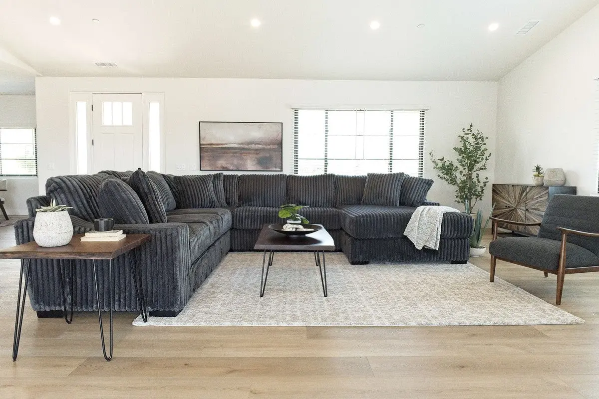 Casper Extra Large Tux Loveseat Chaise Sectional - Image 14