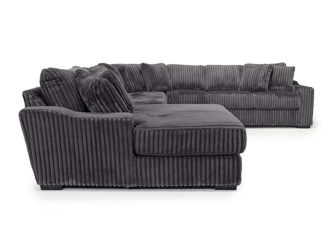 Casper Extra Large Tux Loveseat Chaise Sectional - Image 3