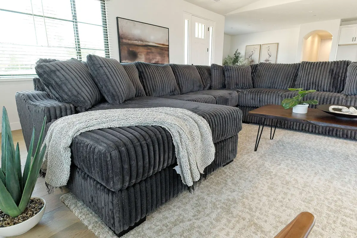 Casper Extra Large Tux Loveseat Chaise Sectional - Image 5