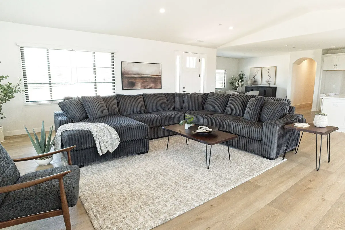 Casper Extra Large Tux Loveseat Chaise Sectional - Image 6