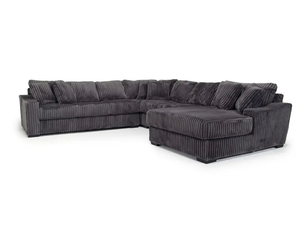 Casper Extra Large Tux Loveseat Chaise Sectional - Image 8