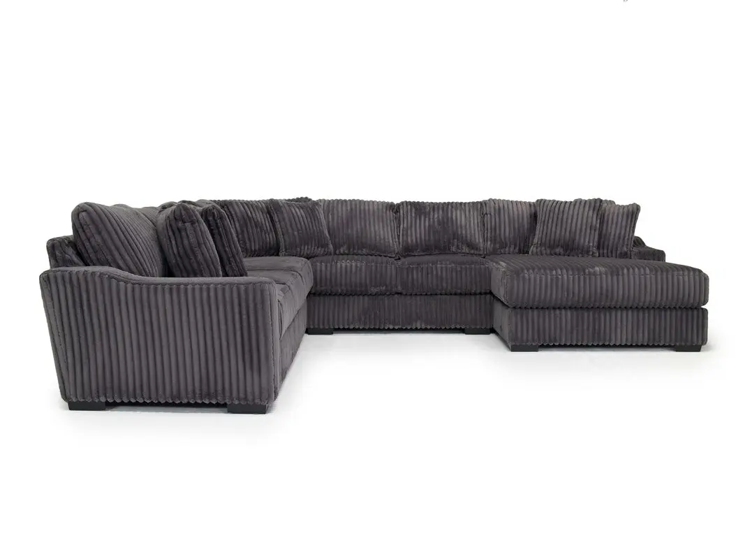 Casper Extra Large Tux Loveseat Chaise Sectional - Image 9
