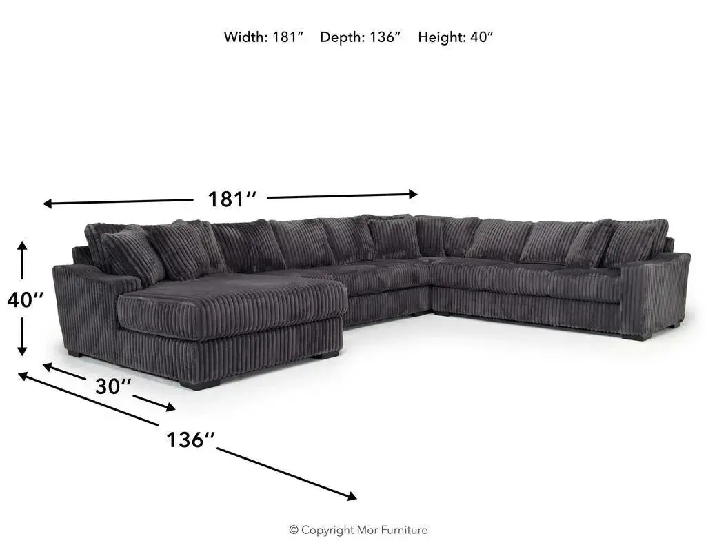 Casper Extra Large Tux Sofa Chaise Sectional - Image 5