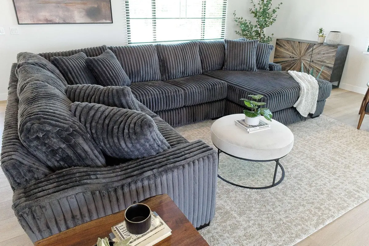 Casper Tux Loveseat Chaise Sectional - Image 12