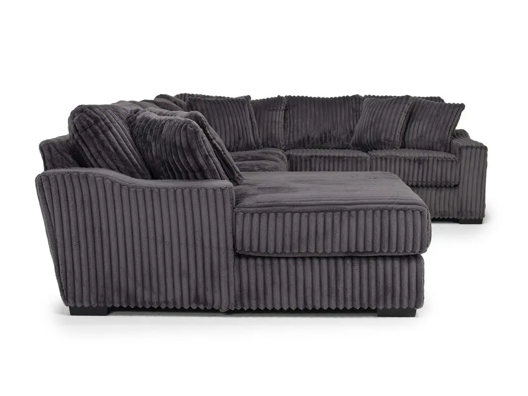 Casper Tux Loveseat Chaise Sectional - Image 3