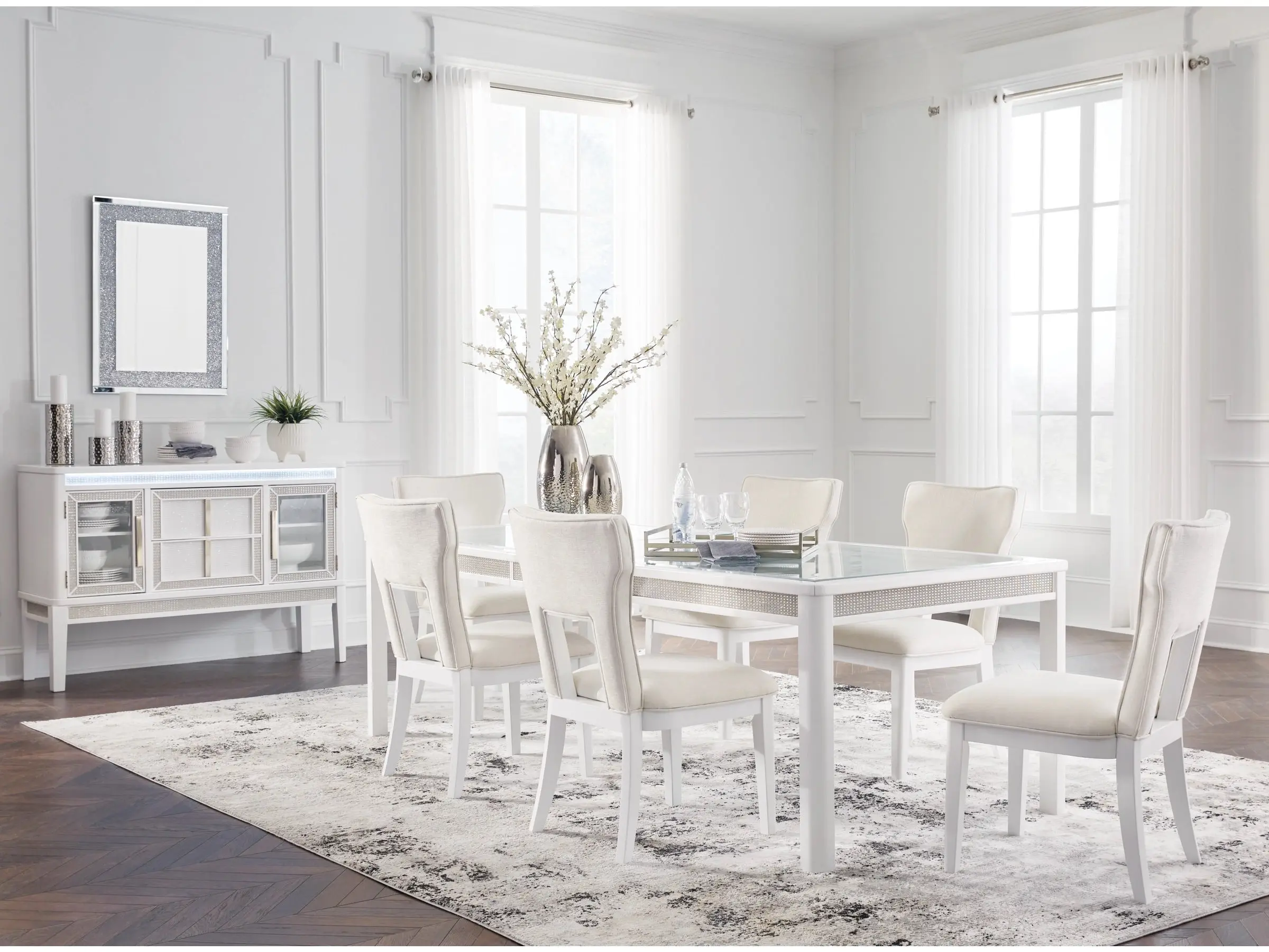 Chalanna Dining Table & 6 Chairs