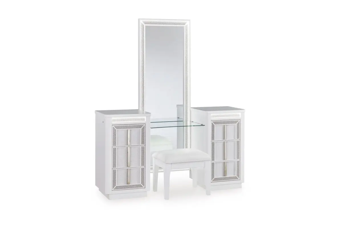 Chalanna Vanity & Mirror & Stool - Image 3