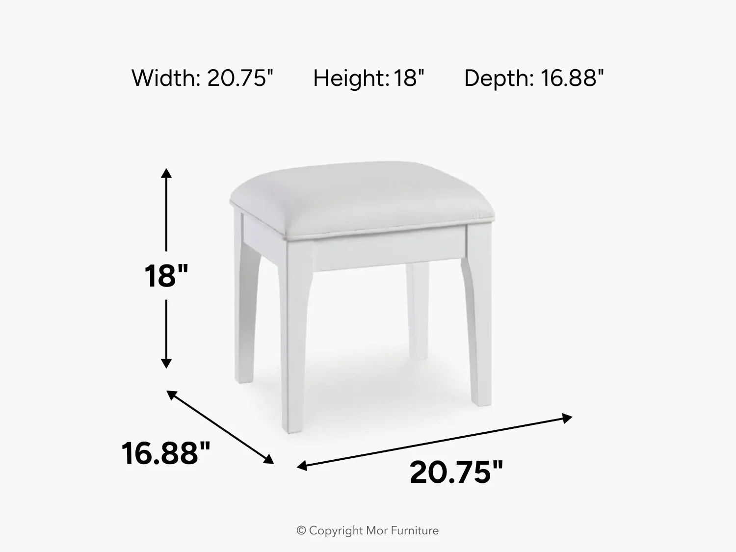 Chalanna Vanity Stool - Image 6