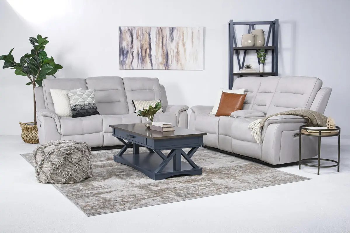Chanell 2 Power Console Loveseat - Image 12