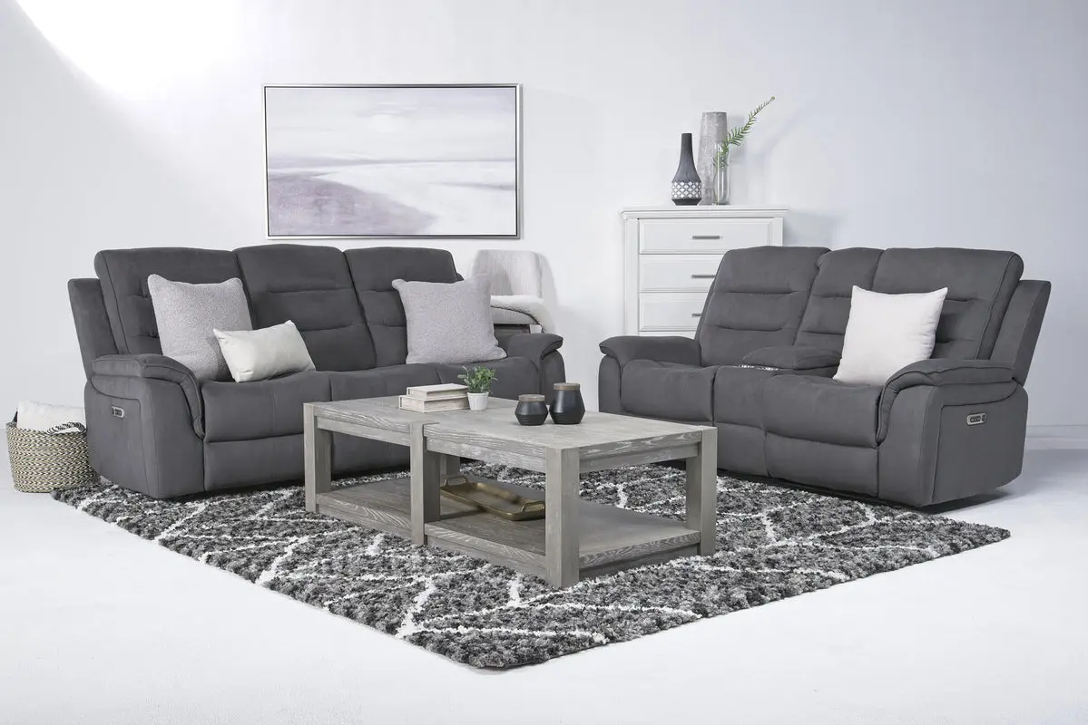 Chanell 2 Power Console Loveseat - Image 6