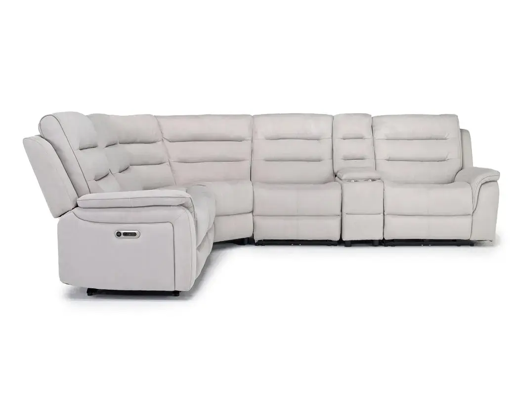 Chanell 6 Piece 2 Power Sectional With 2 Power Armless Recliner - Image 11