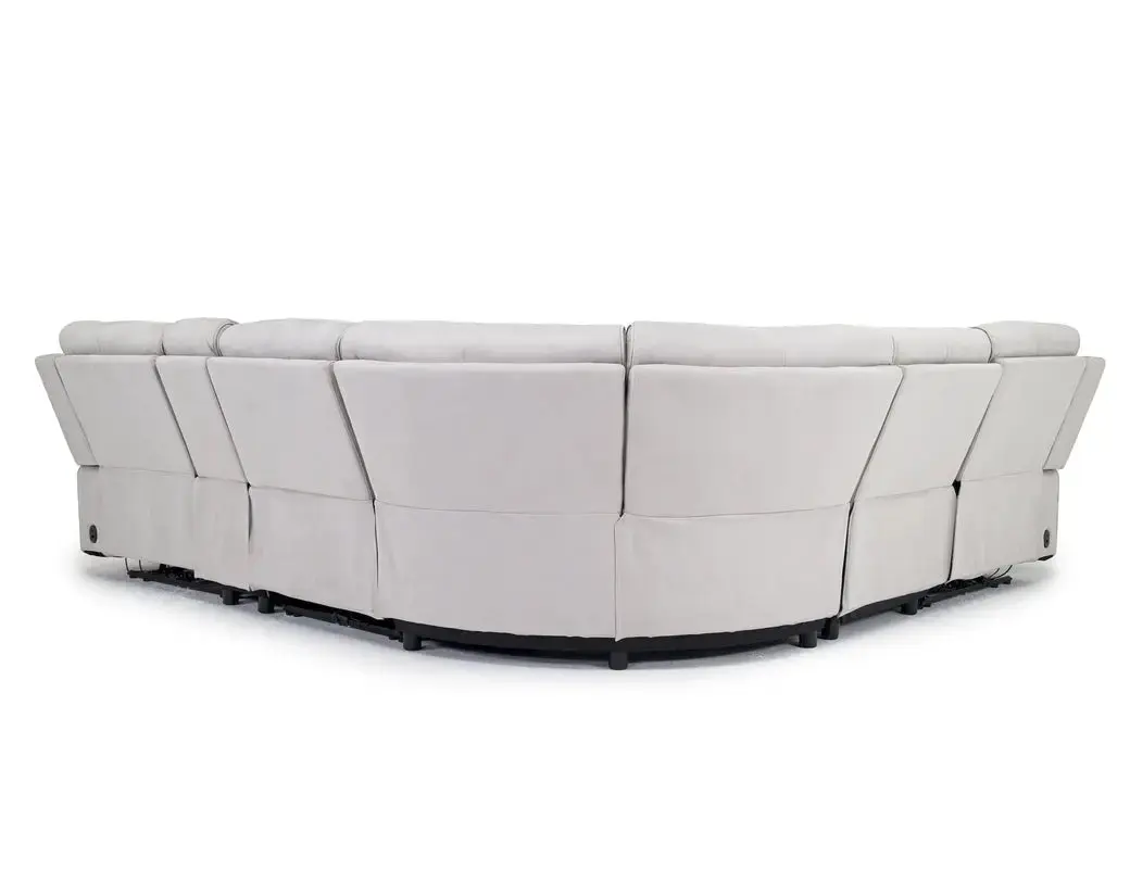 Chanell 6 Piece 2 Power Sectional With 2 Power Armless Recliner - Image 12
