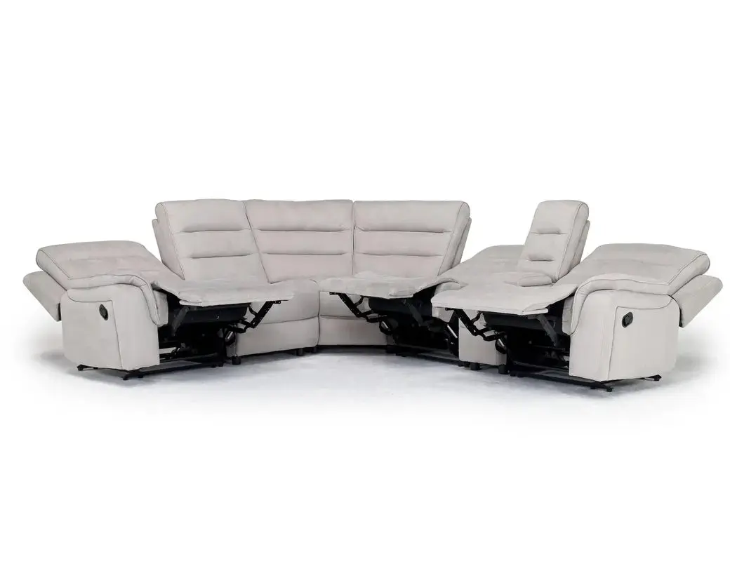 Chanell 6 Piece Reclining Sectional With Armless Recliner - Image 10