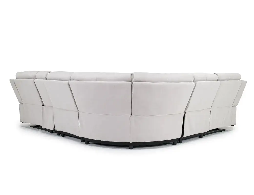 Chanell 6 Piece Reclining Sectional With Armless Recliner - Image 12