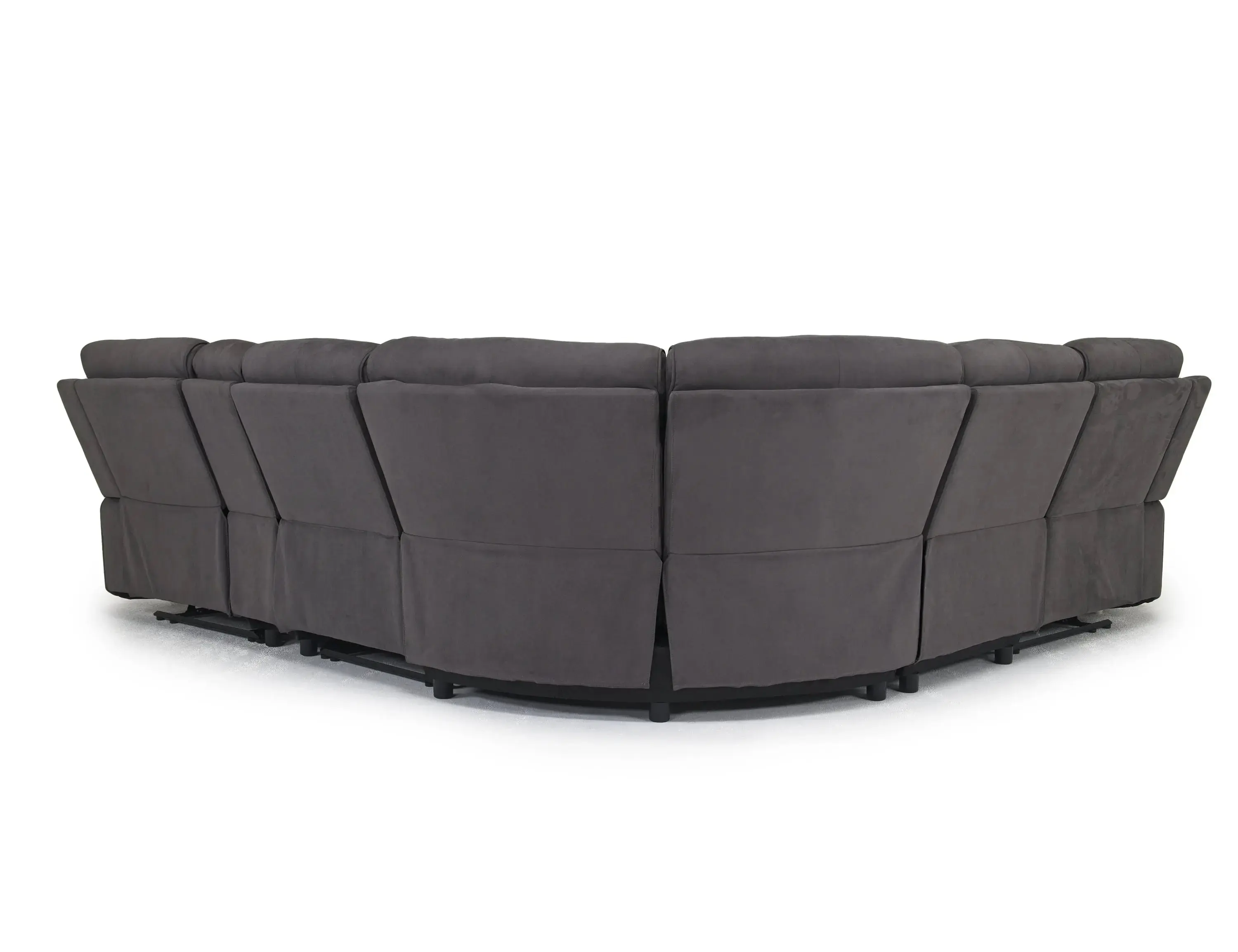 Chanell 6 Piece Reclining Sectional With Armless Recliner - Image 6