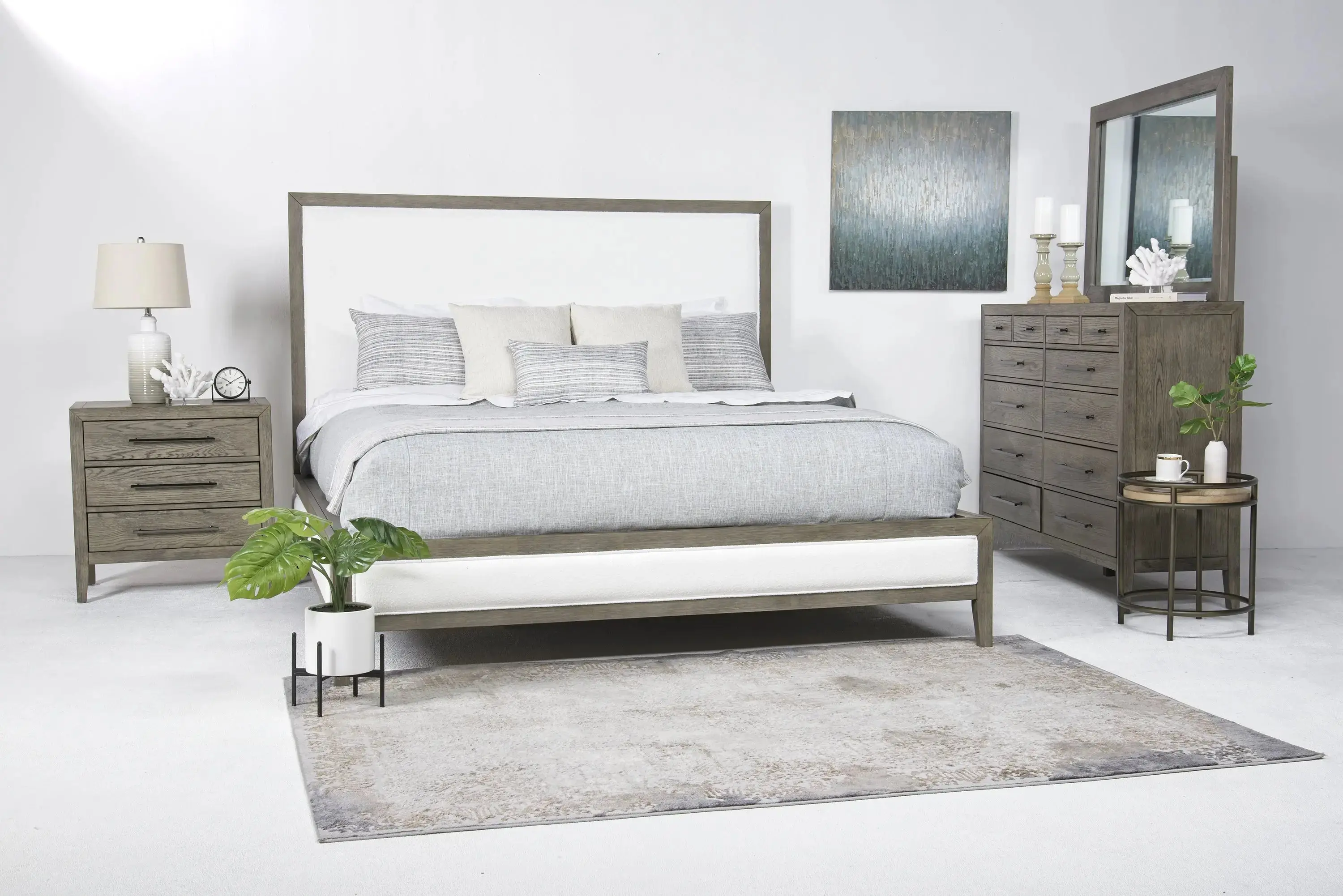 Chloe Upholstered Panel Bed - Image 15