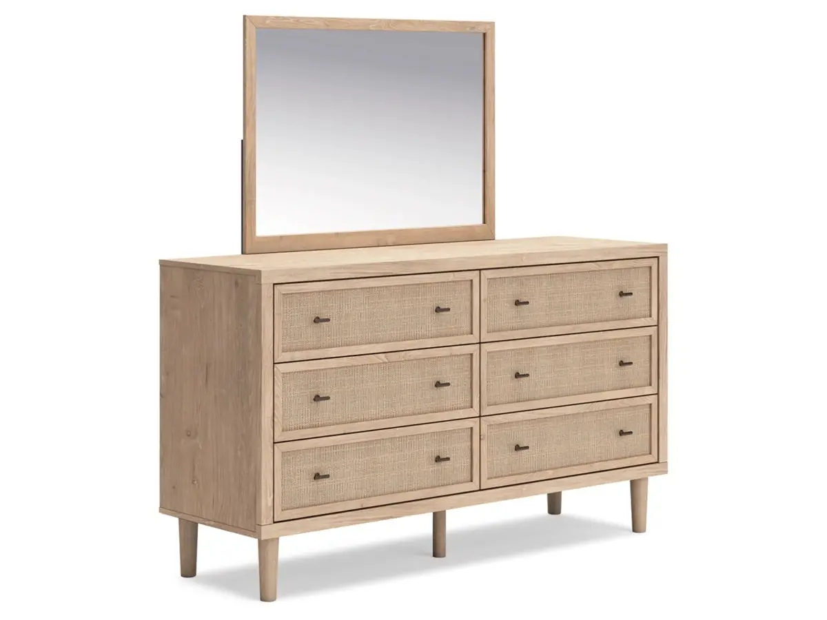 Cielden Upholstered Bed & Dresser & Mirror & Nightstand - Image 11