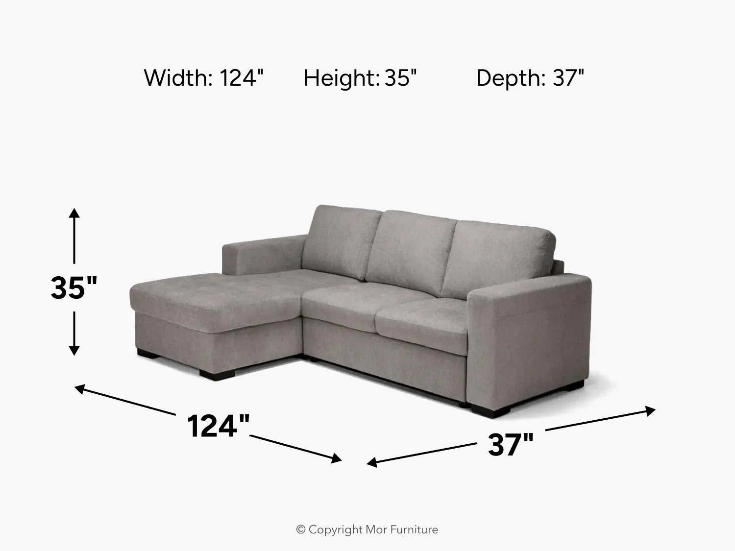 Claire Full Pullout Sofa Chaise - Image 37