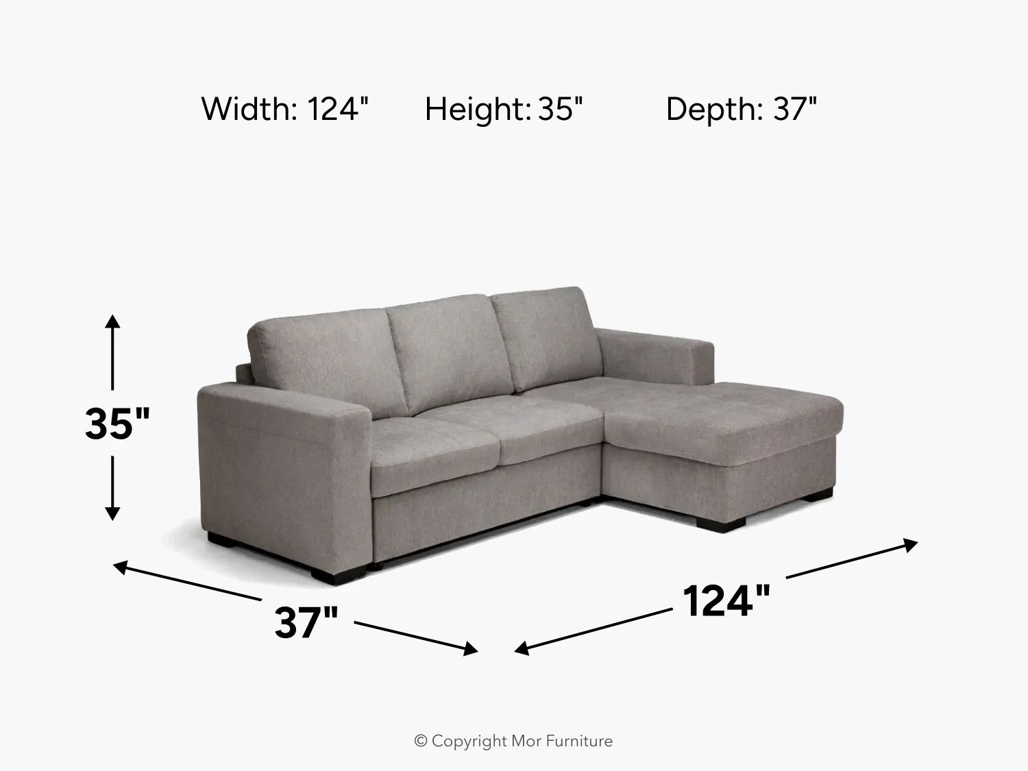 Claire Full Pullout Sofa Chaise - Image 49