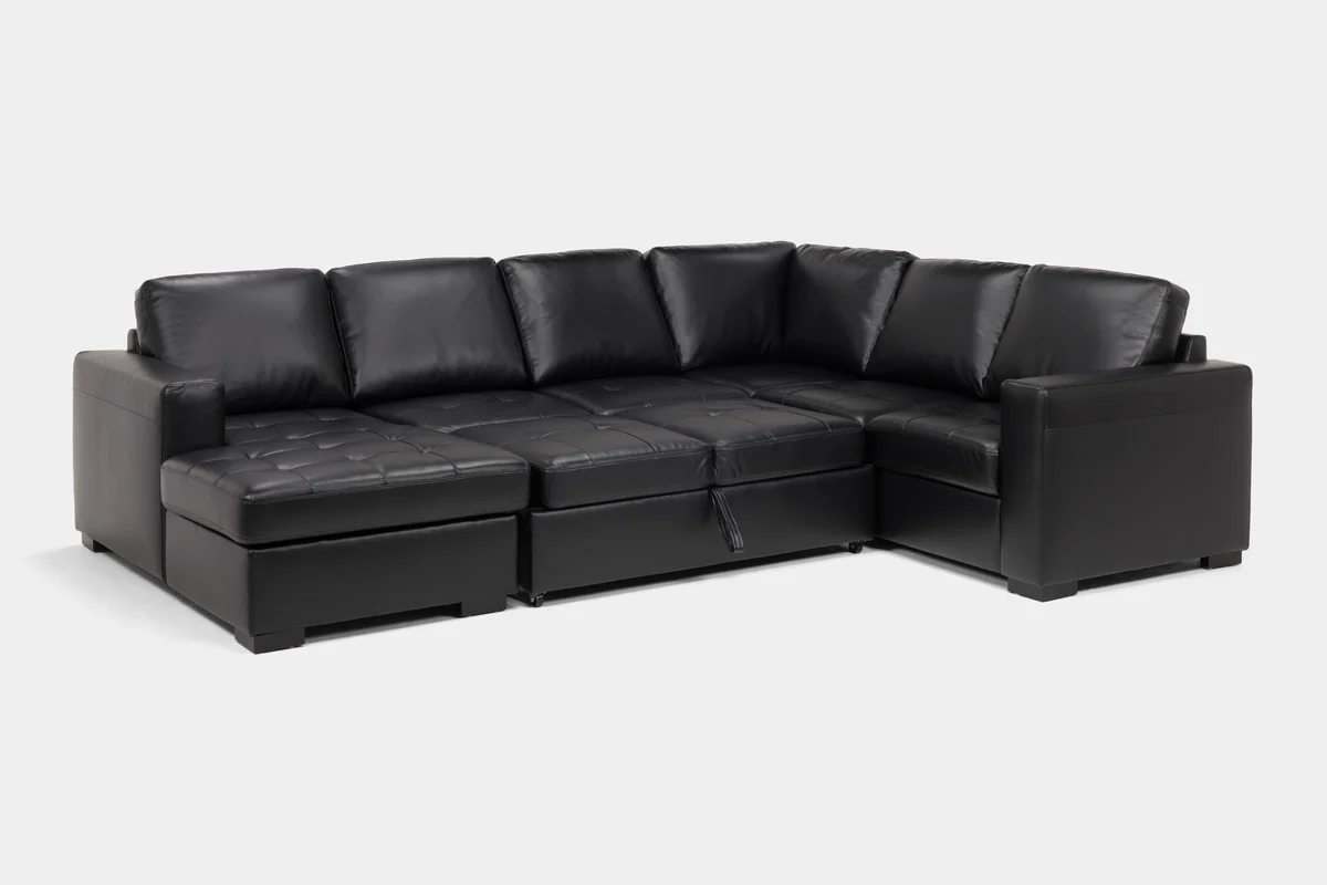 Claire Full Pullout Tux Chaise Sectional - Image 3