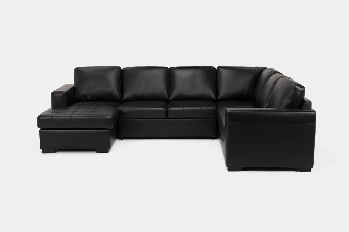 Claire Full Pullout Tux Chaise Sectional - Image 4