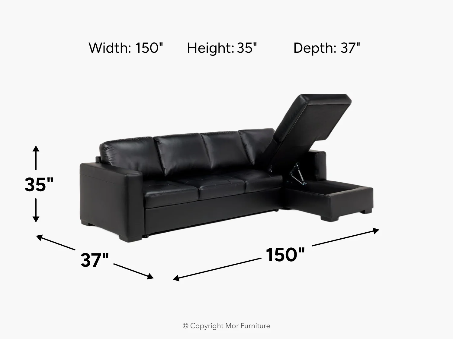 Claire Queen Pullout Sofa Chaise - Image 24