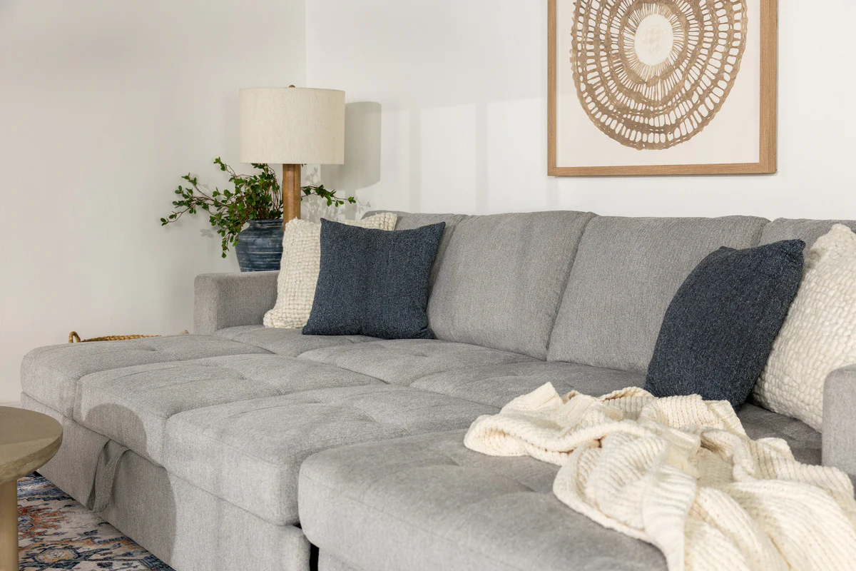 Claire Queen Pullout Sofa Chaise - Image 49