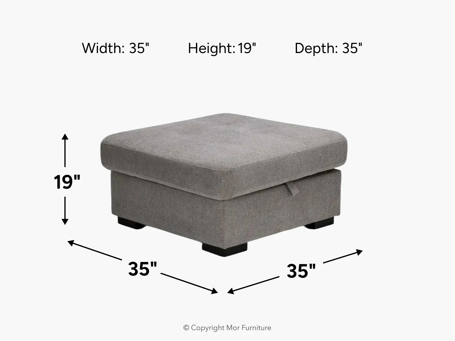 Claire Storage Ottoman - Image 11