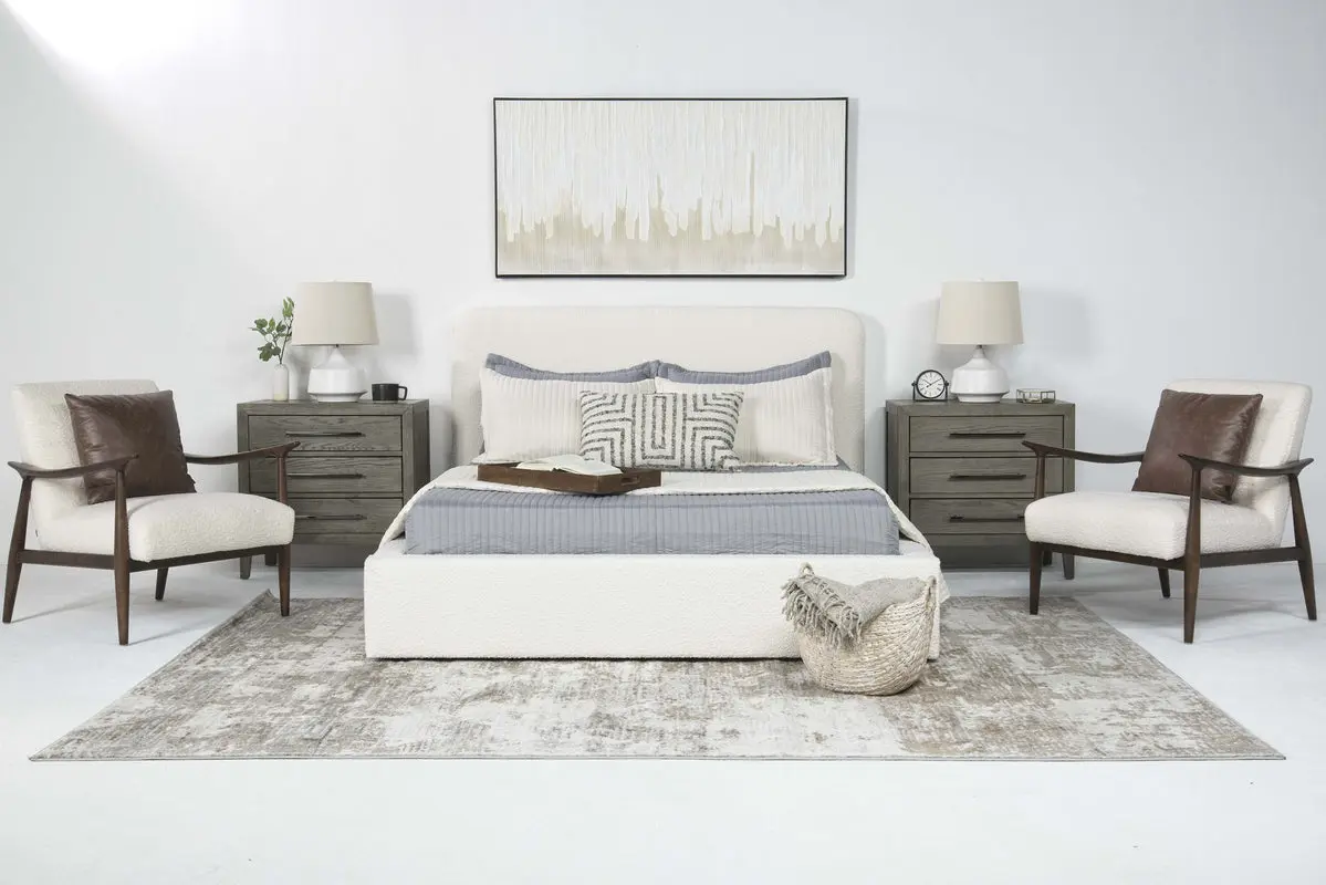 Cloud Boucle Upholstered Panel Bed - Image 10