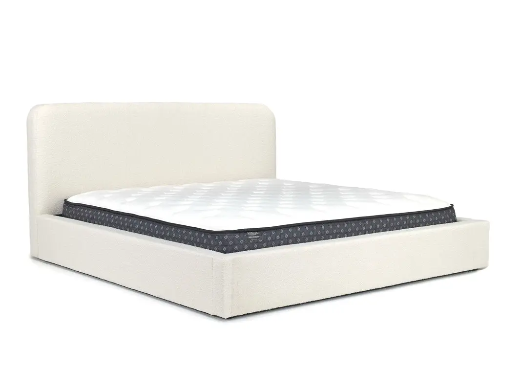 Cloud Boucle Upholstered Panel Bed - Image 7