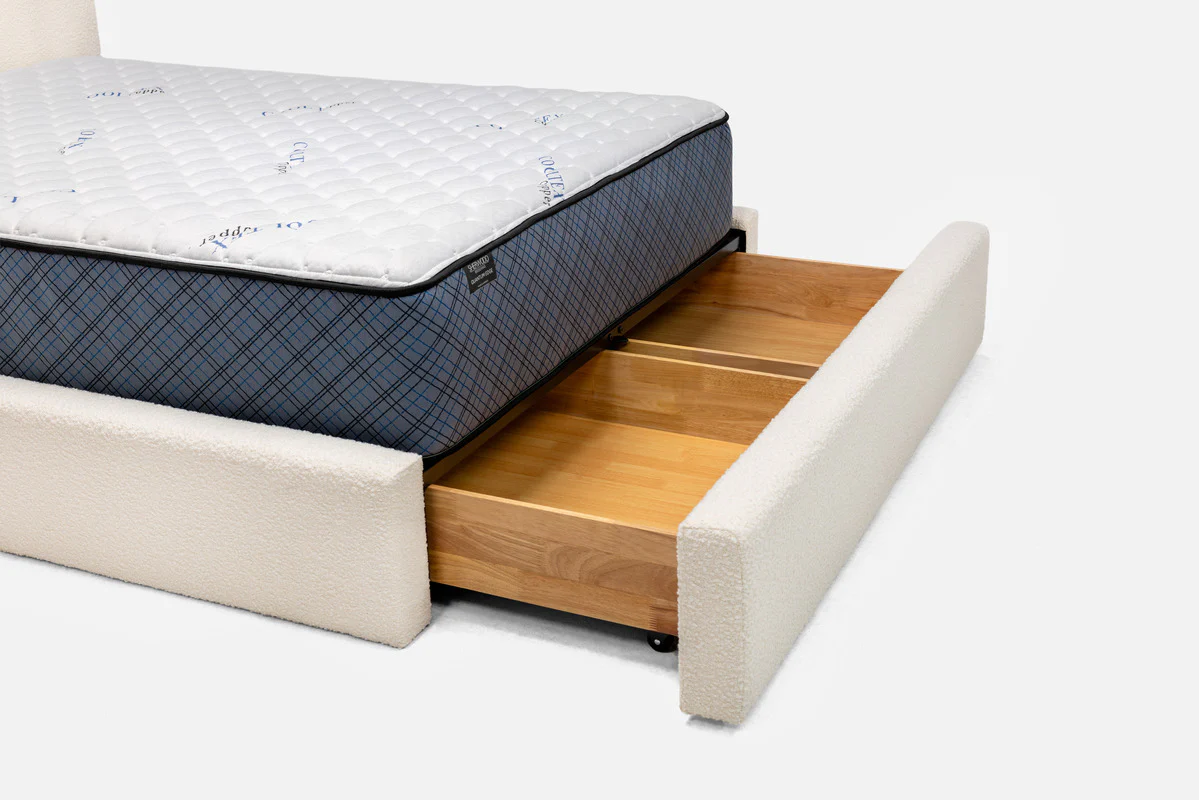 Cloud Boucle Upholstered Storage Bed - Image 17