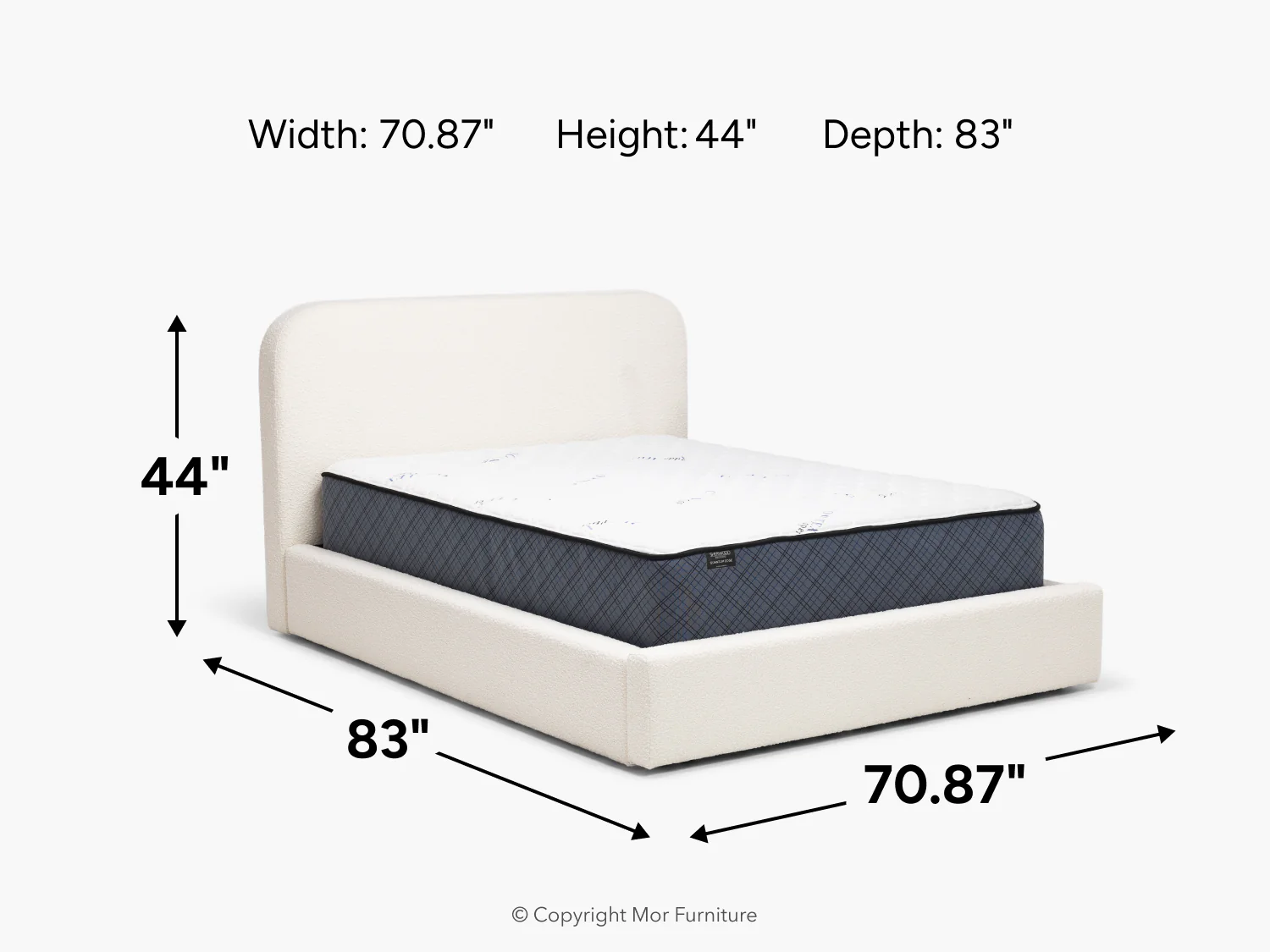 Cloud Boucle Upholstered Storage Bed - Image 19